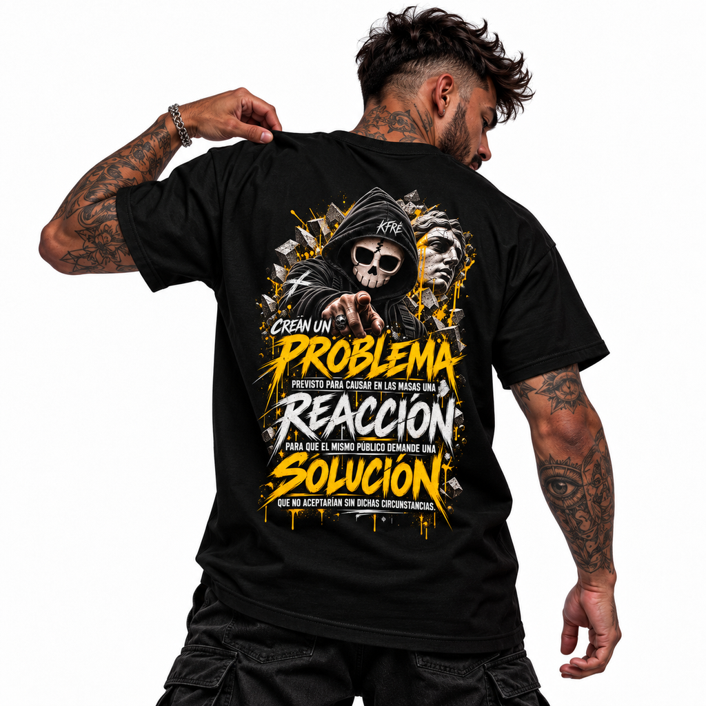 Camiseta PROBLEMA REACCIÓN SOLUCIÓN